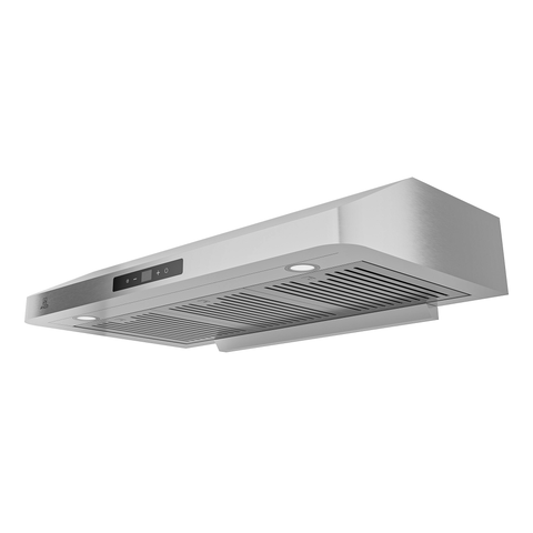 ANZZI ANZZI 36-Inch 600 CFM 4-Speed Stainless Steel Under Cabinet Convertible Residential Range Hood with LED Lamp