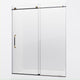 ANZZI Madam Series 60 in. by 76 in. Frameless Sliding Shower Door with Handle