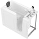 ANZZI 53 - 60 in. x 26 in. Right Drain Soaking Walk-in Tub in White