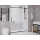 ANZZI Madam Series 60 in. by 76 in. Frameless Sliding Shower Door with Handle