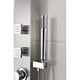 ANZZI Sans 40 in. Full Body Shower Panel with Heavy Rain Shower and Spray Wand in Brushed Steel