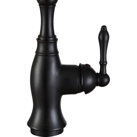 Highland Single-Handle Standard Kitchen Faucet with Side Sprayer in Oil Rubbed Bronze