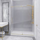Madam Series Frameless Sliding Shower Door with Clear Tempered Glass and Tsunami Guard