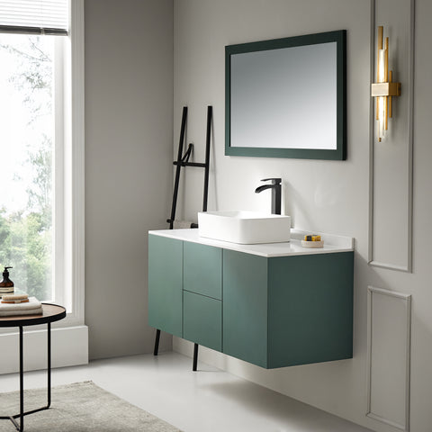 Aria Series 22 in. Ceramic Rectangular Vessel Bathroom Sink Basin in White