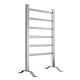 ANZZI Naple Series 6-Bar Aluminum Wall Mounted/Free Standing Electric Towel Warmer Rack with Leg Attachment in Matte Finish