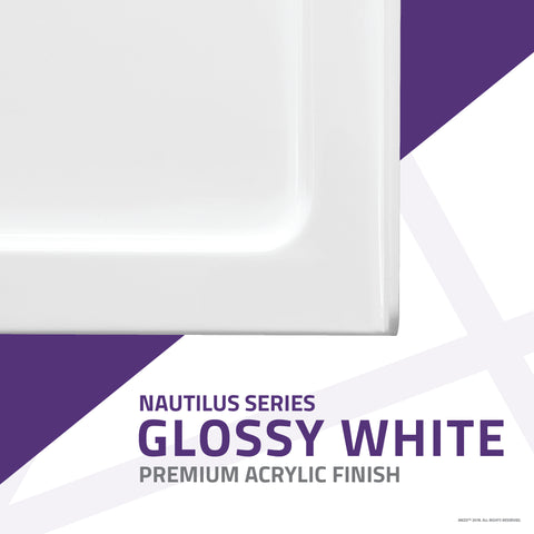 Nautilus Series 60 in. x 36 in. Shower Base in White