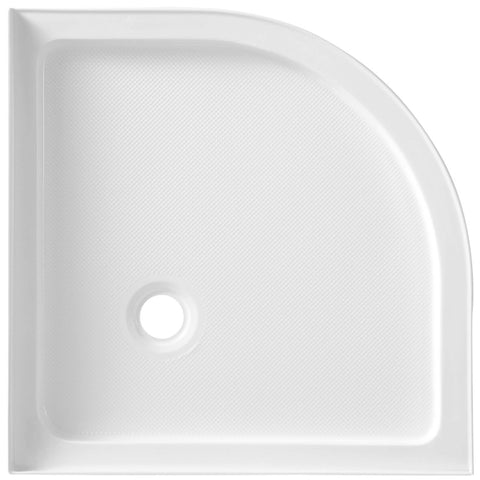 ANZZI Pillar Series 36 in. x 36 in. Single Threshold Shower Base in White