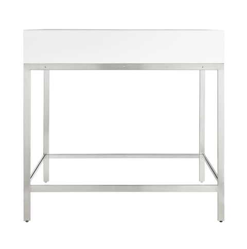 Ventura 36 in. Console Sink Frame in Brushed Nickel