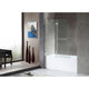 SD-AZ8076-01CHR - ANZZI 48 in. by 58 in. Frameless Hinged Tub Door in Chrome