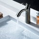 Single Hole Single-Handle Mid-Arc Bathroom Faucet in Brushed Nickel