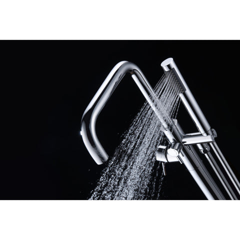 FS-AZ0048CH - ANZZI Moray Series 2-Handle Freestanding Tub Faucet in Polished Chrome