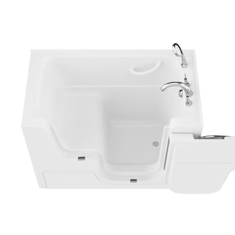 AZ2953WCARWS - ANZZI Coupe Series 29 in. x 53 in. Right Drain Wheelchair Access Walk-In Soaking Tub in White