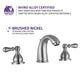 ANZZI Merchant 8 in. Widespread 2-Handle Bathroom Faucet in Brushed Nickel