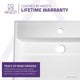 Tilia Solid Surface Vessel Sink in Matte White