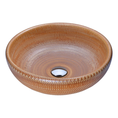 LS-AZ183 - ANZZI Earthen Series Vessel Sink in Creamy Beige