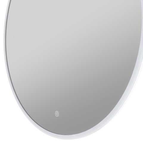 ANZZI 28 in. Diameter Round LED Front Lighting Bathroom Mirror with Defogger