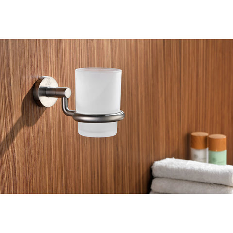 AC-AZ001BN - ANZZI Caster Series 7 in. Toothbrush Holder in Brushed Nickel