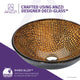 ANZZI Nile Series Vessel Sink in Rugged Hide