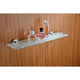 AC-AZ006BN - ANZZI Caster Series Glass Shelf in Brushed Nickel