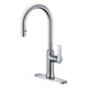 KF-AZ1068CH - ANZZI Cresent Single Handle Pull-Down Sprayer Kitchen Faucet in Polished Chrome