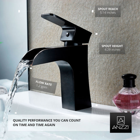 L-AZ019ORB - Forza Series Single Hole Single-Handle Low-Arc Bathroom Faucet in Oil Rubbed Bronze