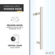 ANZZI Longboat Series 60 in. x 76 in. Semi-Frameless Shower Door with TSUNAMI GUARD