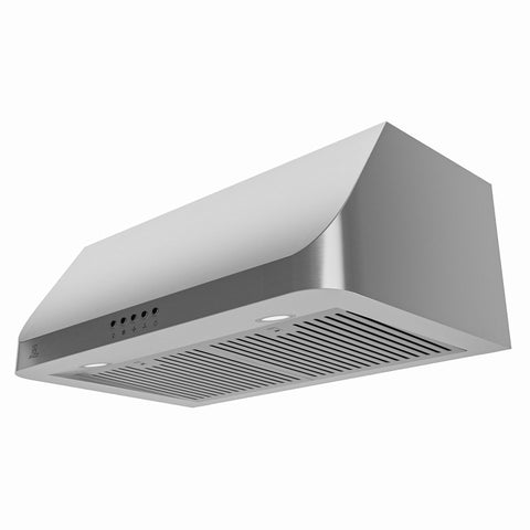 RH-AZ2576PSS - ANZZI ANZZI 30-Inch 450 CFM 3-Speed Stainless Steel Under Cabinet Convertible Residential Range Hood with LED Lamp