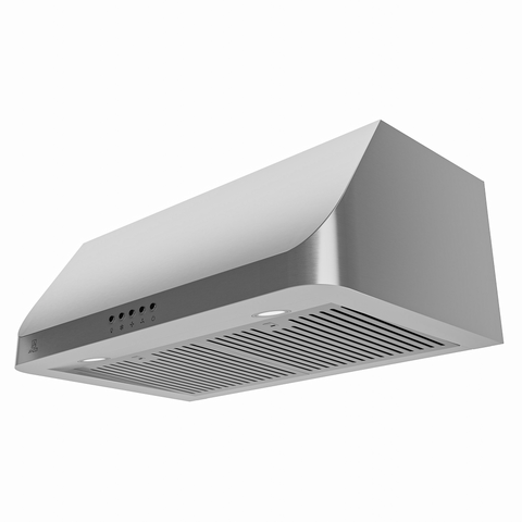 ANZZI ANZZI 30-Inch 450 CFM 3-Speed Stainless Steel Under Cabinet Convertible Residential Range Hood with LED Lamp