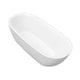 ANZZI Ami 67 in. Acrylic Flatbottom Freestanding Bathtub in White