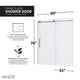 ANZZI Leon Series 60 in. by 76 in. Frameless Sliding Shower Door with Handle