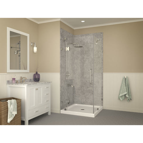 SB-AZ010WN-R - ANZZI 38 in. x 38 in. Shower Base in White