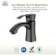 ANZZI Alto Series Single Hole Single-Handle Mid-Arc Bathroom Faucet