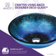 ANZZI Oceana Series Vessel Sink in Blue