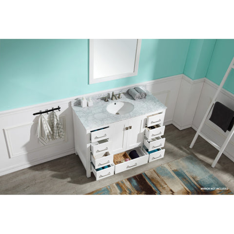 V-CHG011-48-X - ANZZI Chateau 48 in. W x 36 in. H Bathroom Bath Vanity Set in Rich White