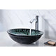 LS-AZ043 - ANZZI Bravo Series Deco-Glass Vessel Sink in Lustrous Black