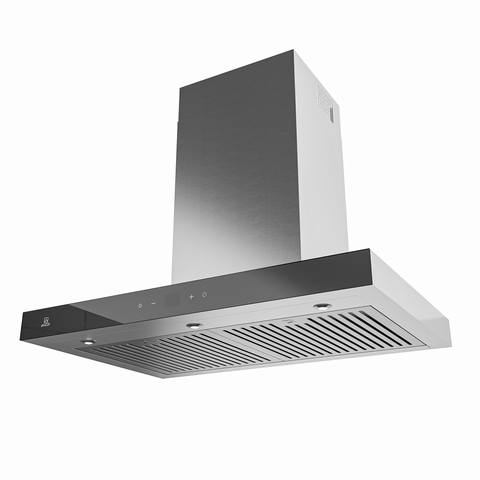 ANZZI ANZZI 30-Inch 600 CFM 3-Speed Stainless Steel Wall Mount Convertible Residential Range Hood with LED Lamp