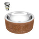 BS-008 - ANZZI Cadmean 16 in. Handmade Vessel Sink in Polished Antique Copper with Floral Design Exterior