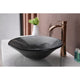 LS-AZ214 - ANZZI Arc Series 18 in. Bathroom Vessel Sink with Scratch-Tough and Stain-Resistant Non-Porous Surface in Gray Glass