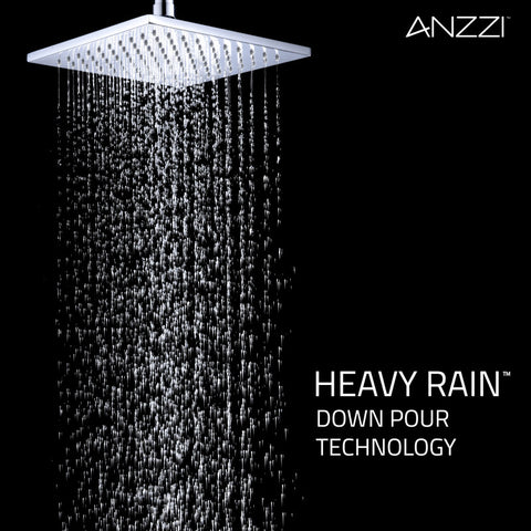 ANZZI Viace Series 1-Spray 8 in. Fixed Showerhead