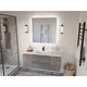 ANZZI Conques 48 in W x 20 in H x 18 in D Bath Vanity with Cultured Marble Vanity Top in White with White Basin