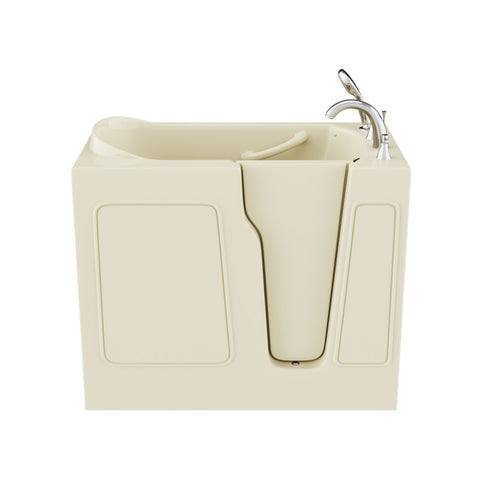 ANZZI 26 in. x 46 in. Right Drain Quick Fill Walk-In Soaking Tub in Biscuit