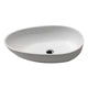 LSAZ606-095B - ANZZI Trident One Piece Solid Surface Vessel Sink in Matte White with Harmony Faucet in Brushed Nickel