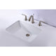 ANZZI Pegasus Series 21 in. Ceramic Undermount Sink Basin in White