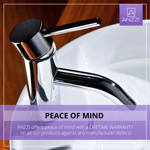 ANZZI Bravo Series Single Hole Single-Handle Low-Arc Bathroom Faucet