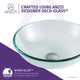 ANZZI Mythic Series Vessel Sink in Lustrous Clear