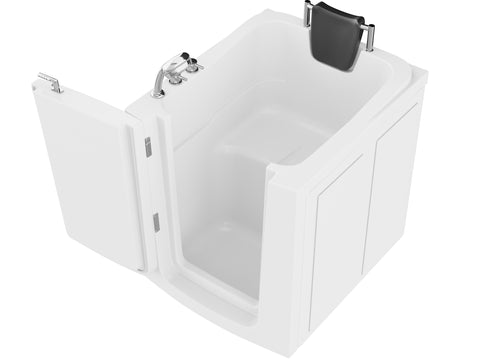 ANZZI Coupe Series 32 in. x 38 in. Left Swinging Door Walk-In Soaking Tub with Left Swinging Door in White