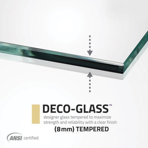 ANZZI Fellow Series 24 in. by 70 in. Frameless Hinged Shower Door with Handle