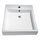 ANZZI Deux Series Ceramic Vessel Sink in White