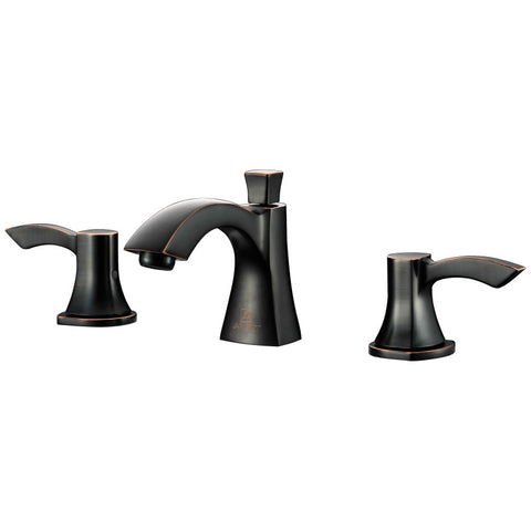 ANZZI Sonata Series 8 in. Widespread 2-Handle Mid-Arc Bathroom Faucet