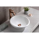 LS-AZ036 - ANZZI Egret Series Vessel Sink in White